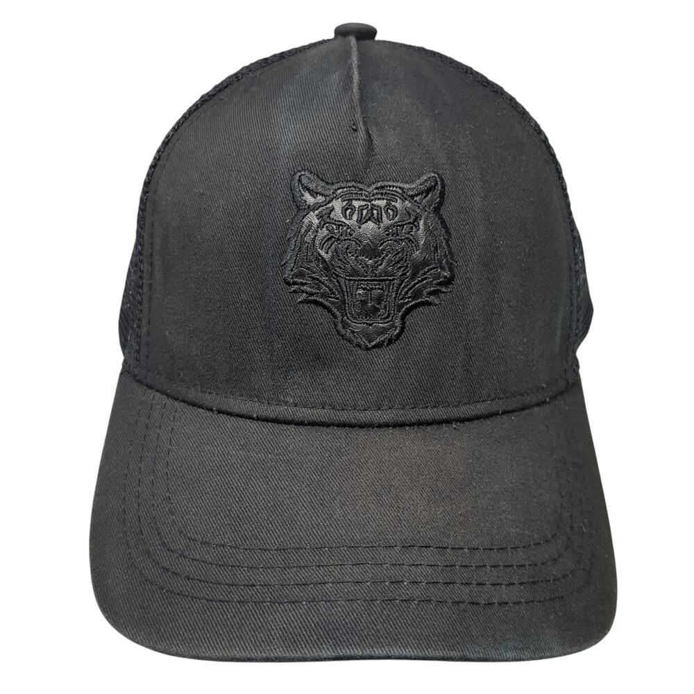 Tigers Snapback Trucker Hat Black One Size Adjustable Mesh Back Beautiful Giant